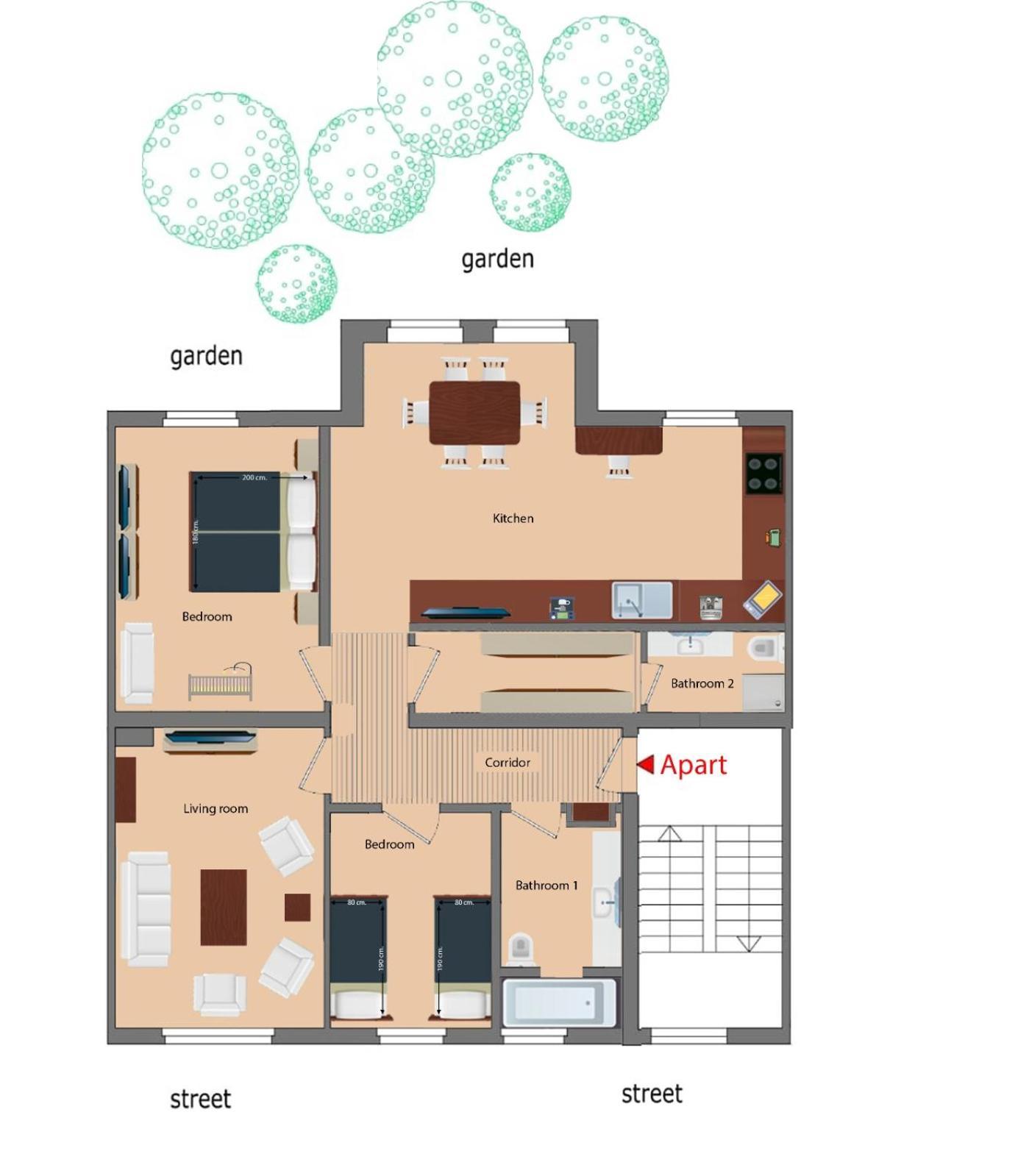 Golden Apartments إسن المظهر الخارجي الصورة
